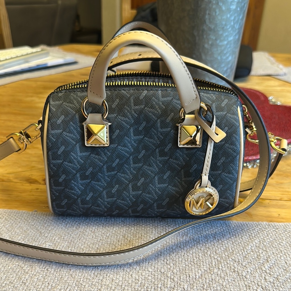 Grayson Small Empire Signature Logo Duffel Crossbody Bag